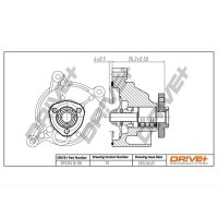 DR!VE+ DP2310.10.138 Wasserpumpe, Motorkühlung
