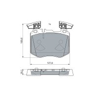 BOSCH 0 986 460 102 Bremsbelagsatz, Scheibenbremse