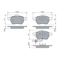 BOSCH 0 986 460 118 Bremsbelagsatz, Scheibenbremse