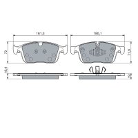 BOSCH 0 986 460 131 Bremsbelagsatz, Scheibenbremse