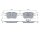 BOSCH 0 986 460 131 Bremsbelagsatz, Scheibenbremse