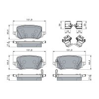 BOSCH 0 986 460 161 Bremsbelagsatz, Scheibenbremse