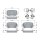 BOSCH 0 986 460 161 Bremsbelagsatz, Scheibenbremse