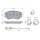 BOSCH 0 986 460 162 Bremsbelagsatz, Scheibenbremse