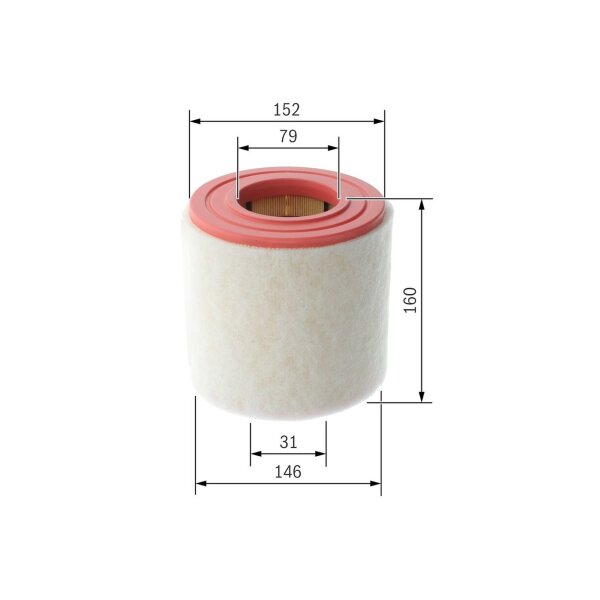 BOSCH F 026 400 765 Luftfilter