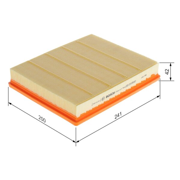 BOSCH F 026 400 786 Luftfilter