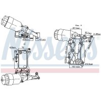 NISSENS 91241 Ölkühler, Motoröl