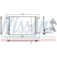 NISSENS 940974 Kondensator, Klimaanlage