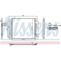 NISSENS 941016 Kondensator, Klimaanlage