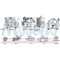 NISSENS 891038 Kompressor, Klimaanlage