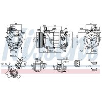 NISSENS 891097 Kompressor, Klimaanlage