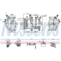 NISSENS 891114 Kompressor, Klimaanlage