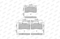 JURID 573322J Bremsbelagsatz, Scheibenbremse
