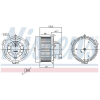 NISSENS 87650 Innenraumgebläse