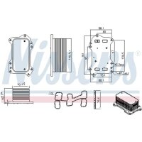 NISSENS 91446 Ölkühler, Motoröl