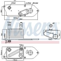 NISSENS 91543 Ölkühler, Motoröl