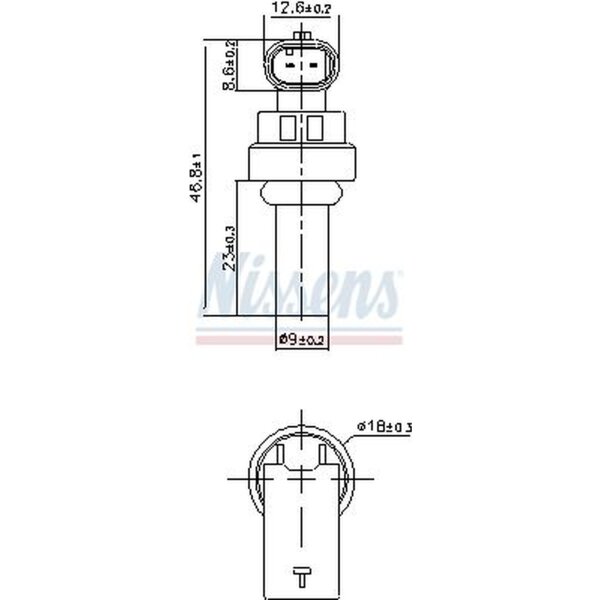 NISSENS 207035 Sensor, Kühlmitteltemperatur