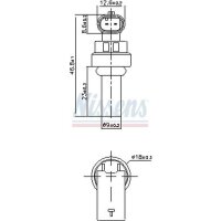 NISSENS 207035 Sensor, Kühlmitteltemperatur