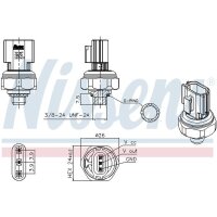 NISSENS 301007 Druckschalter, Klimaanlage