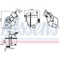 NISSENS 996408 Ausgleichsbehälter, Kühlmittel