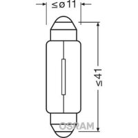 ams-OSRAM 6411-2BL Glühlampe, Innenraumleuchte