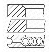 GOETZE ENGINE 08-123400-40 Kolbenringsatz