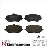 ZIMMERMANN 26402.150.1 Bremsbelagsatz, Scheibenbremse