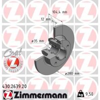 ZIMMERMANN 430.2639.20 Bremsscheibe