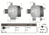 DENSO DAN3017 Generator