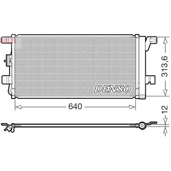 DENSO DCN02049 Kondensator, Klimaanlage