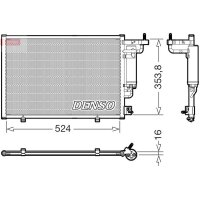 DENSO DCN10059 Kondensator, Klimaanlage