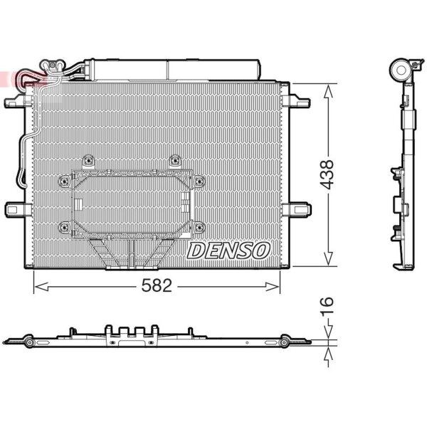 DENSO DCN17065 Kondensator, Klimaanlage