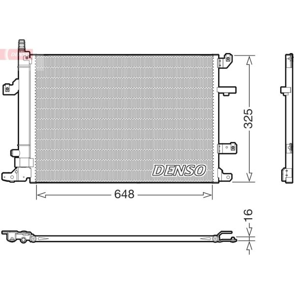 DENSO DCN33017 Kondensator, Klimaanlage