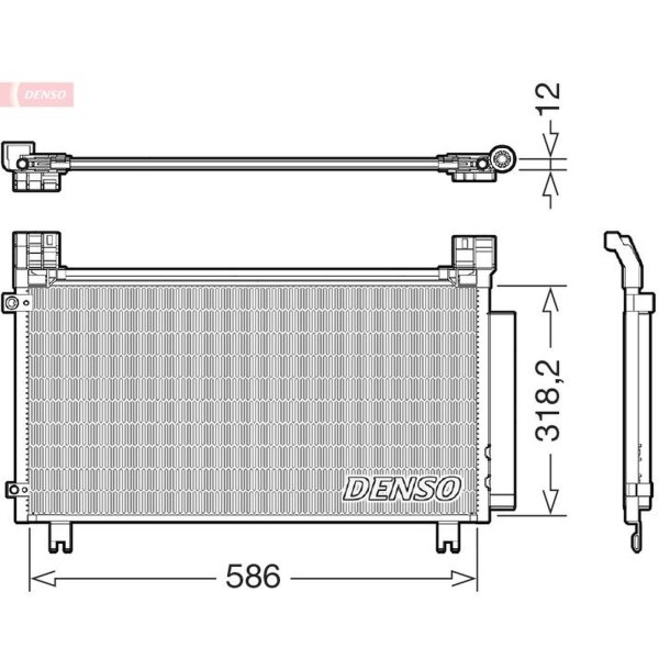 DENSO DCN50134 Kondensator, Klimaanlage