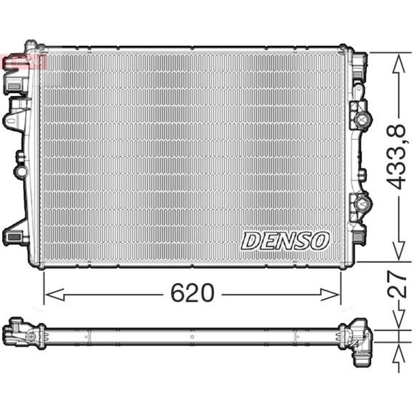 DENSO DRM06178 Kühler, Motorkühlung