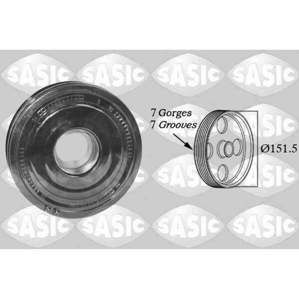 SASIC 2150052 Riemenscheibe, Kurbelwelle