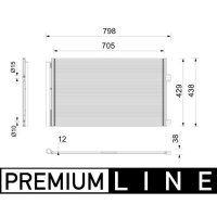 MAHLE AC 1200 000P Kondensator, Klimaanlage
