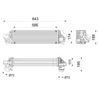 MAHLE CI 735 000P Ladeluftkühler