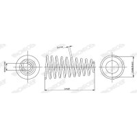 MONROE SP4587 Fahrwerksfeder