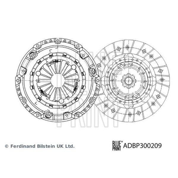 BLUE PRINT ADBP300209 Kupplungssatz