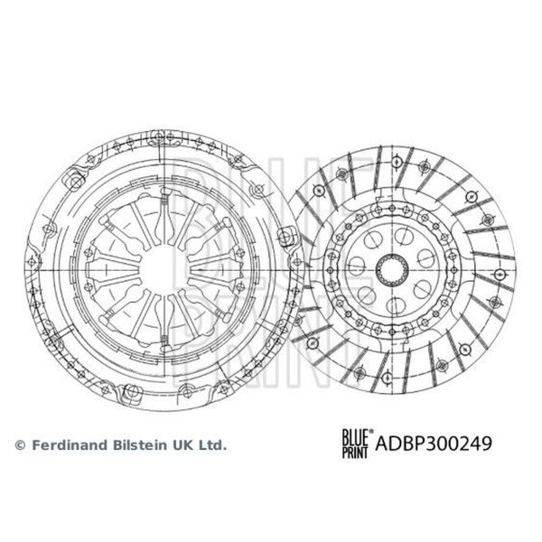 BLUE PRINT ADBP300249 Kupplungssatz