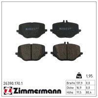 ZIMMERMANN 26390.170.1 Bremsbelagsatz, Scheibenbremse