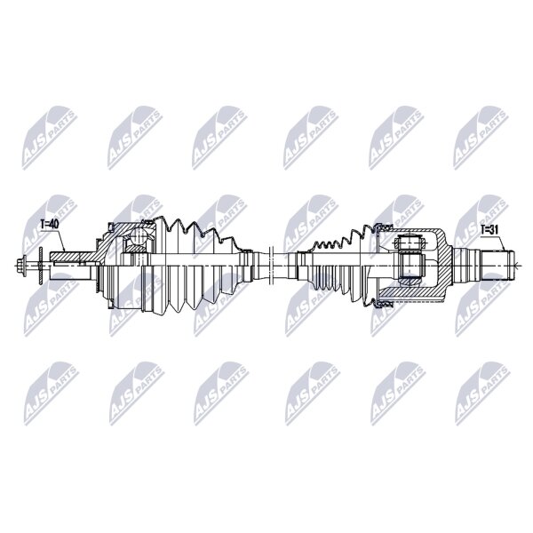 NTY NPW-VV-164 Antriebswelle