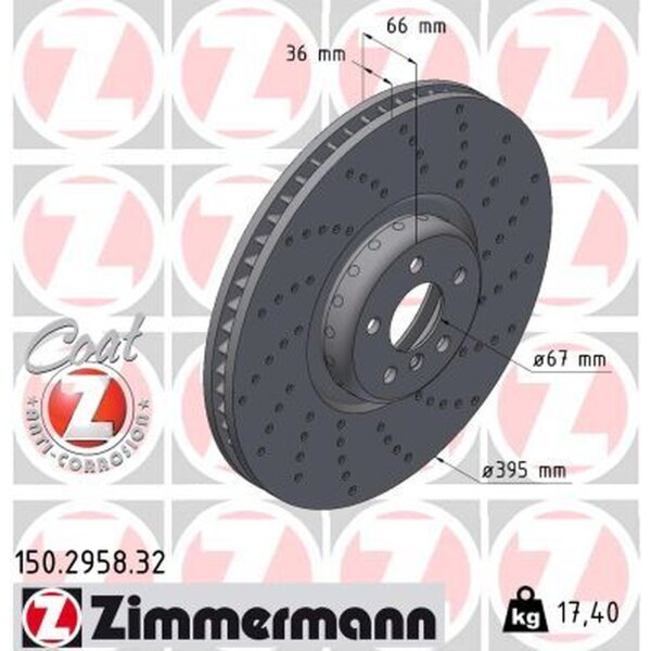 ZIMMERMANN 150.2958.32 Bremsscheibe