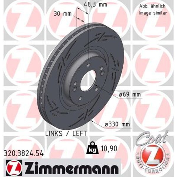 ZIMMERMANN 320.3824.54 Bremsscheibe