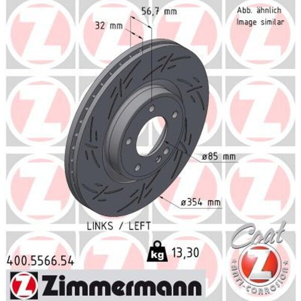 ZIMMERMANN 400.5566.54 Bremsscheibe