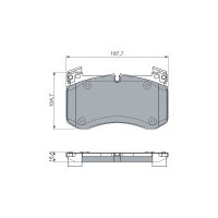 BOSCH 0 986 460 037 Bremsbelagsatz, Scheibenbremse