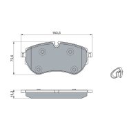 BOSCH 0 986 460 046 Bremsbelagsatz, Scheibenbremse