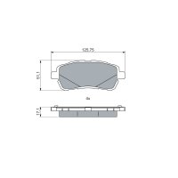 BOSCH 0 986 460 048 Bremsbelagsatz, Scheibenbremse