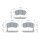 BOSCH 0 986 460 070 Bremsbelagsatz, Scheibenbremse